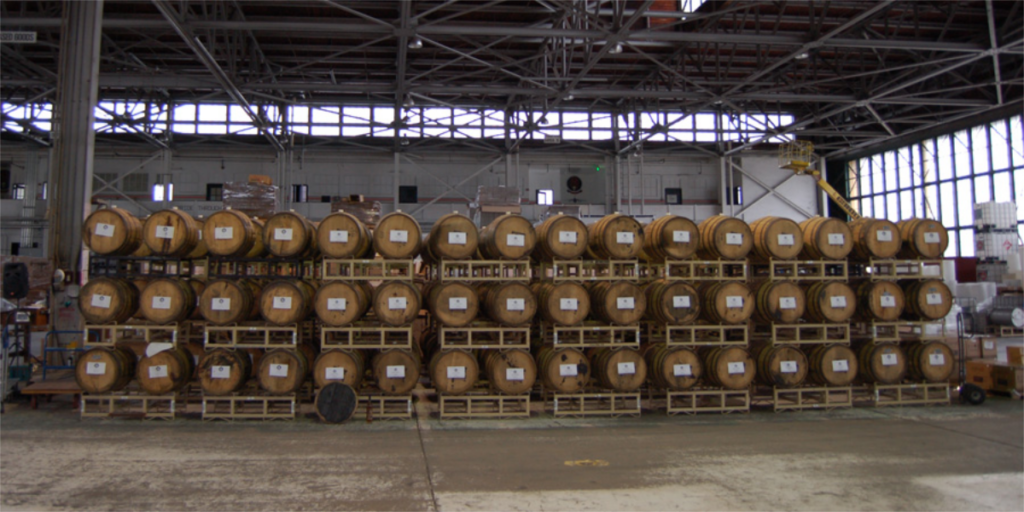 Warehouse and Barrels Image